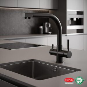 Grifo Elegance Pro 4V negro – 4 vías